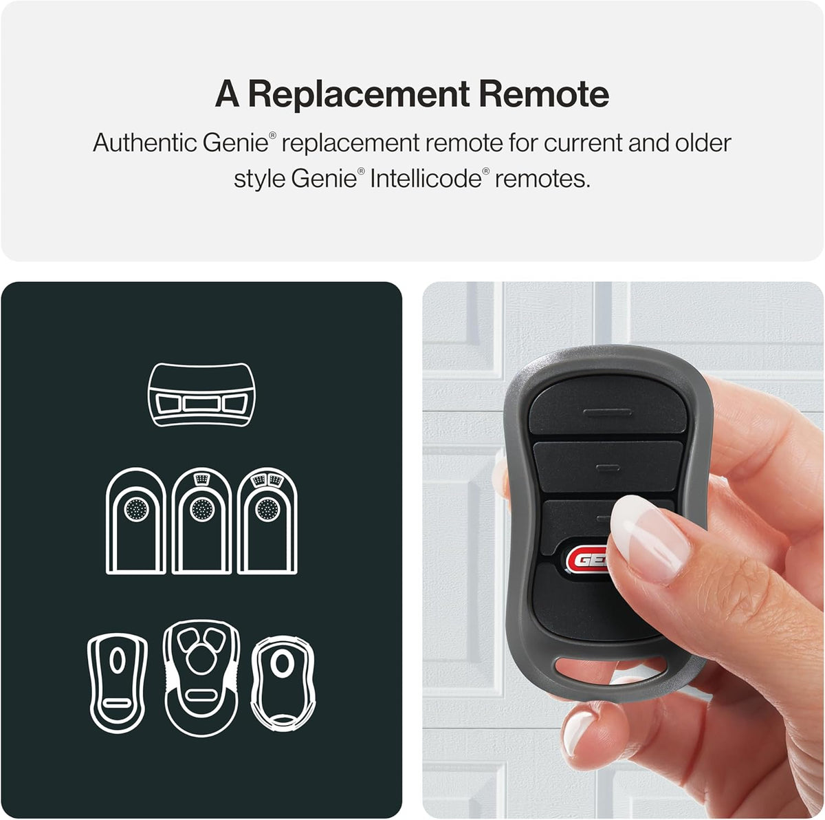 Garage Door Opener Remote, 3-Button, Single Pack B8610