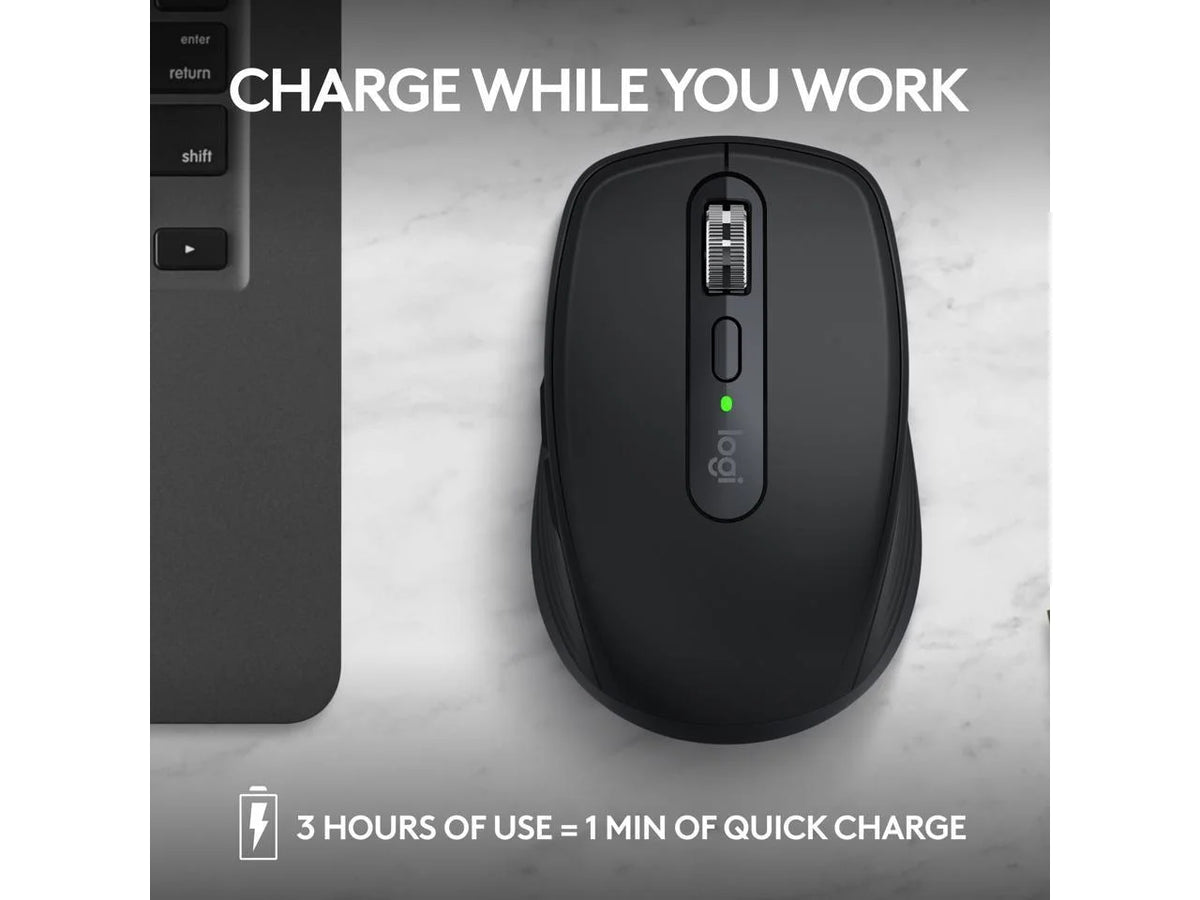 Compact Wireless Mouse, Black W6392