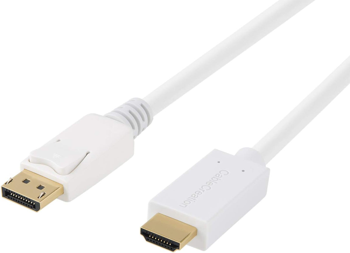 DisplayPort to HDMI Cable 6ft Black Pack of 2 D143