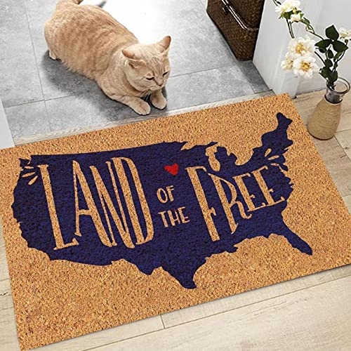 Patriotic 23×16 Inches Coir Door Mat Y95635
