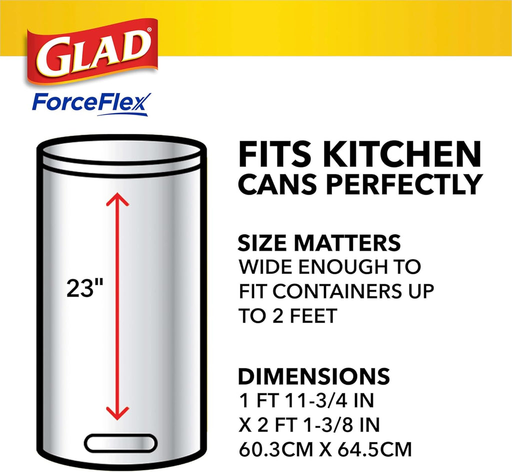 13 Gal Tall Kitchen Drawstring Garbage Bags, 110 Ct C24574