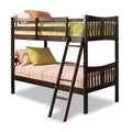 Twin Bunk Bed Solid Hardwood Espresso V2052