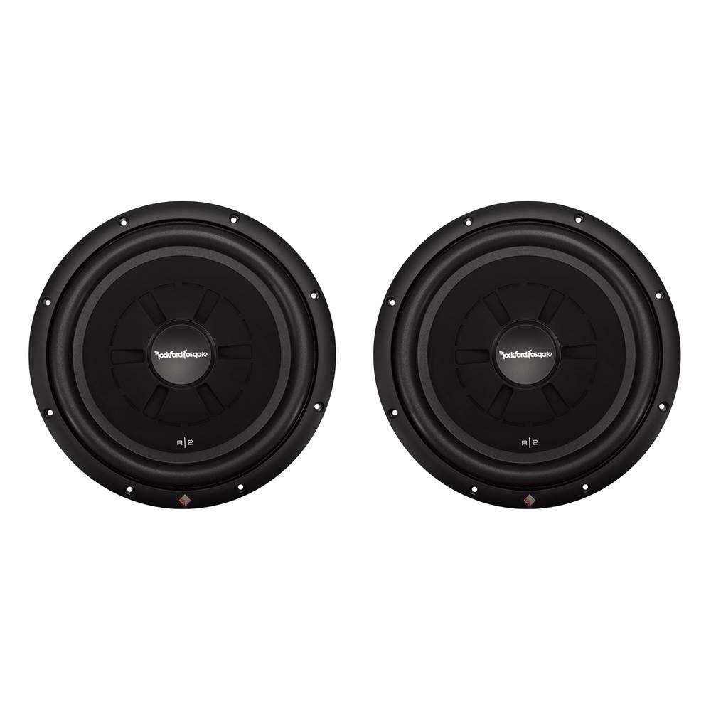 2 Rockford Fosgate 12x22 1000W Car Shallow Mount Subwoofers P960137