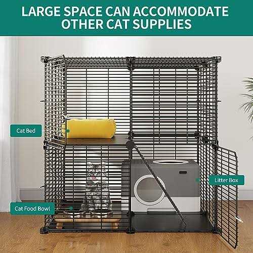 2 Tier Metal Cat Cage U36673