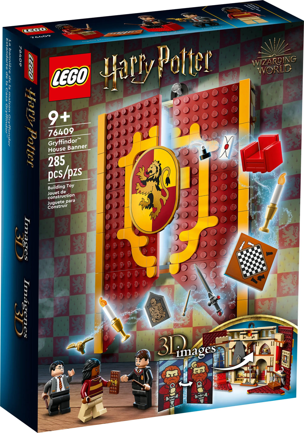 LEGO Harry Potter Gryffindor House Banner Set 76409 with 3 Minifigures T628071