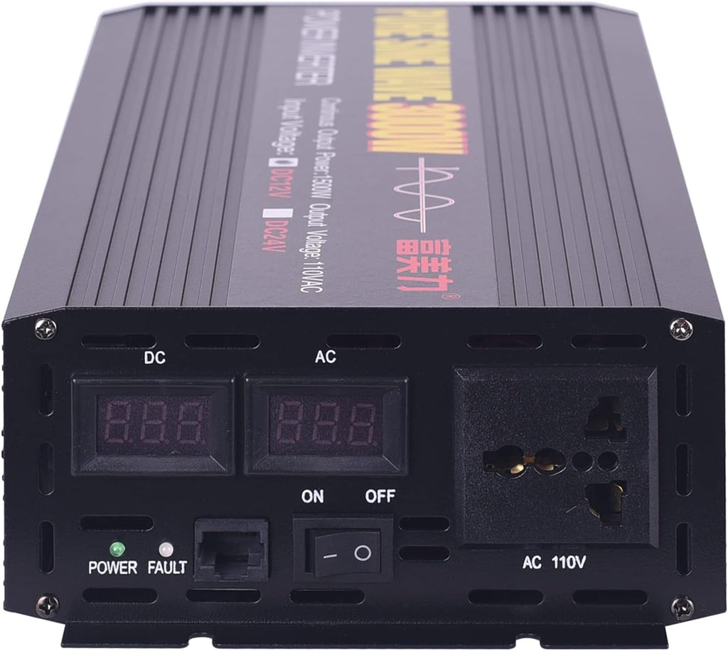 24V to 110V Pure Sine Wave Power Inverter 1500W/3000W Peak S473360