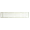 White-Gloss Solid Aluminum Fixed Bar Supply/Return Air Vent Grille O683