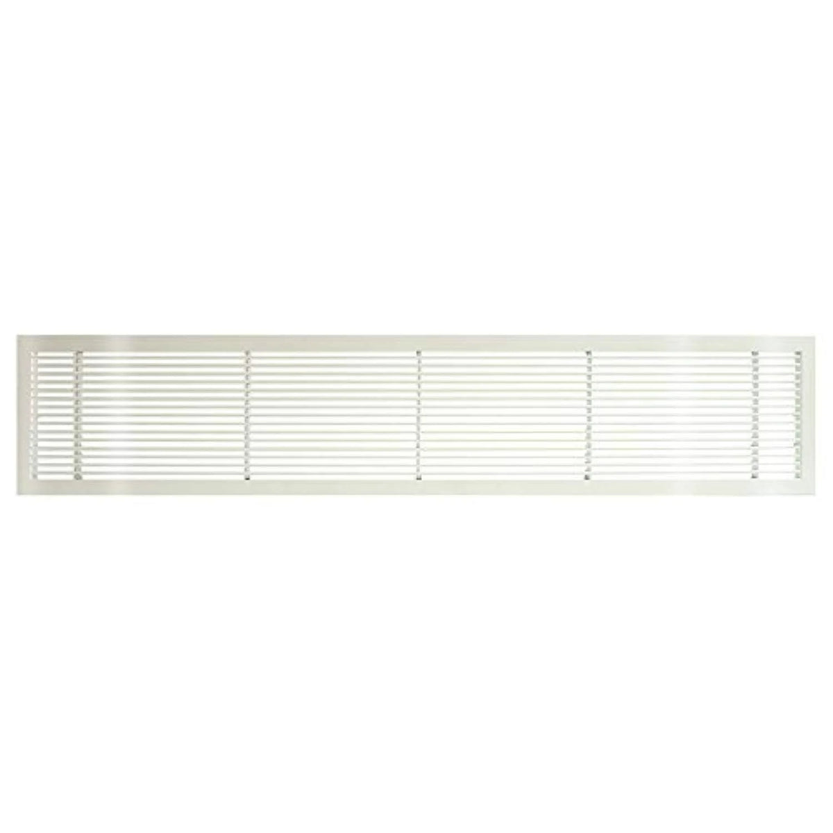 White-Gloss Solid Aluminum Fixed Bar Supply/Return Air Vent Grille O683