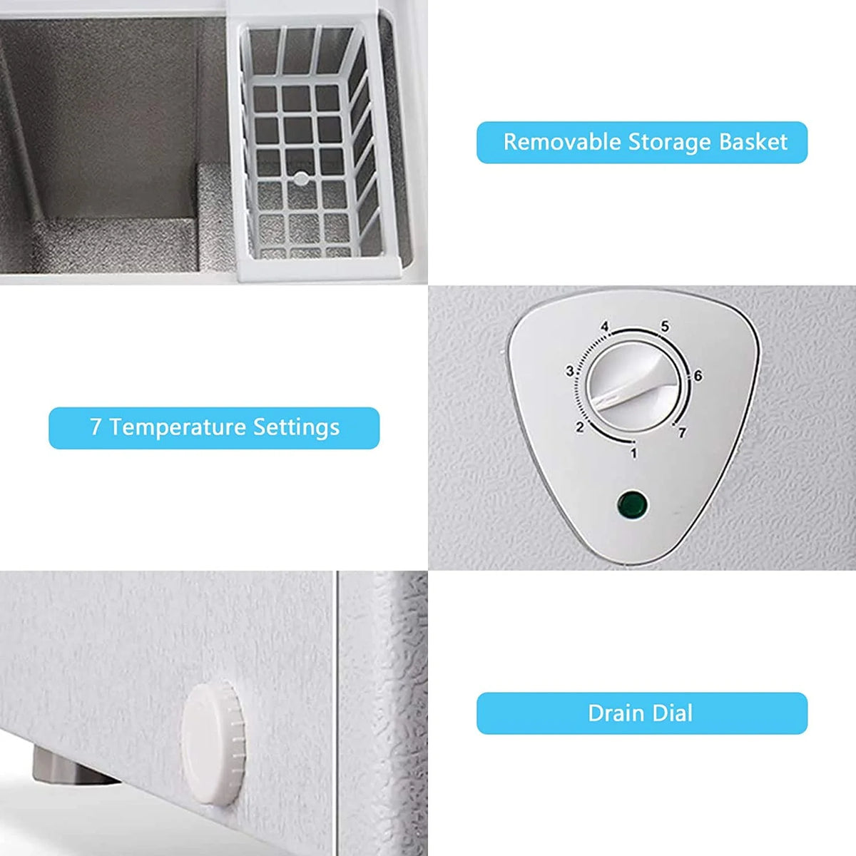 5.0 Cu Ft White Chest Freezer I215095