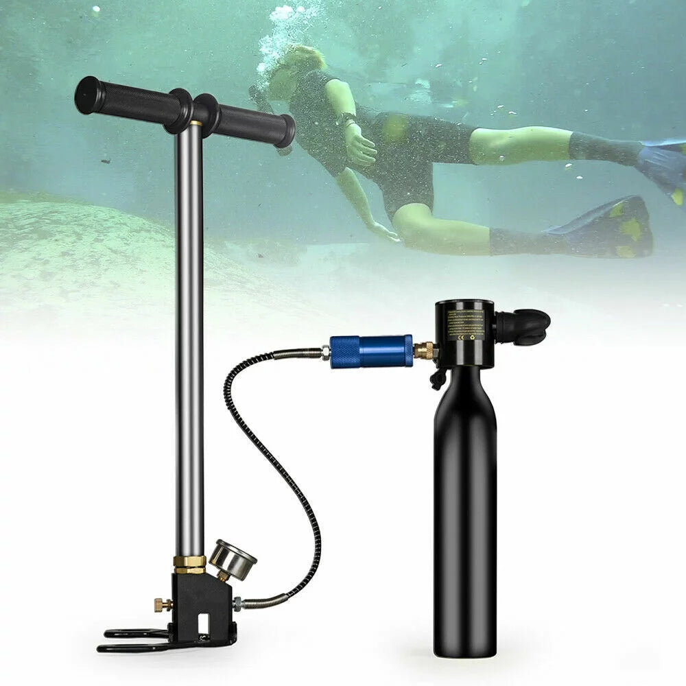 Mini Scuba Tank Diving Equipment Kit with 0.5L Oxygen Tank P78397