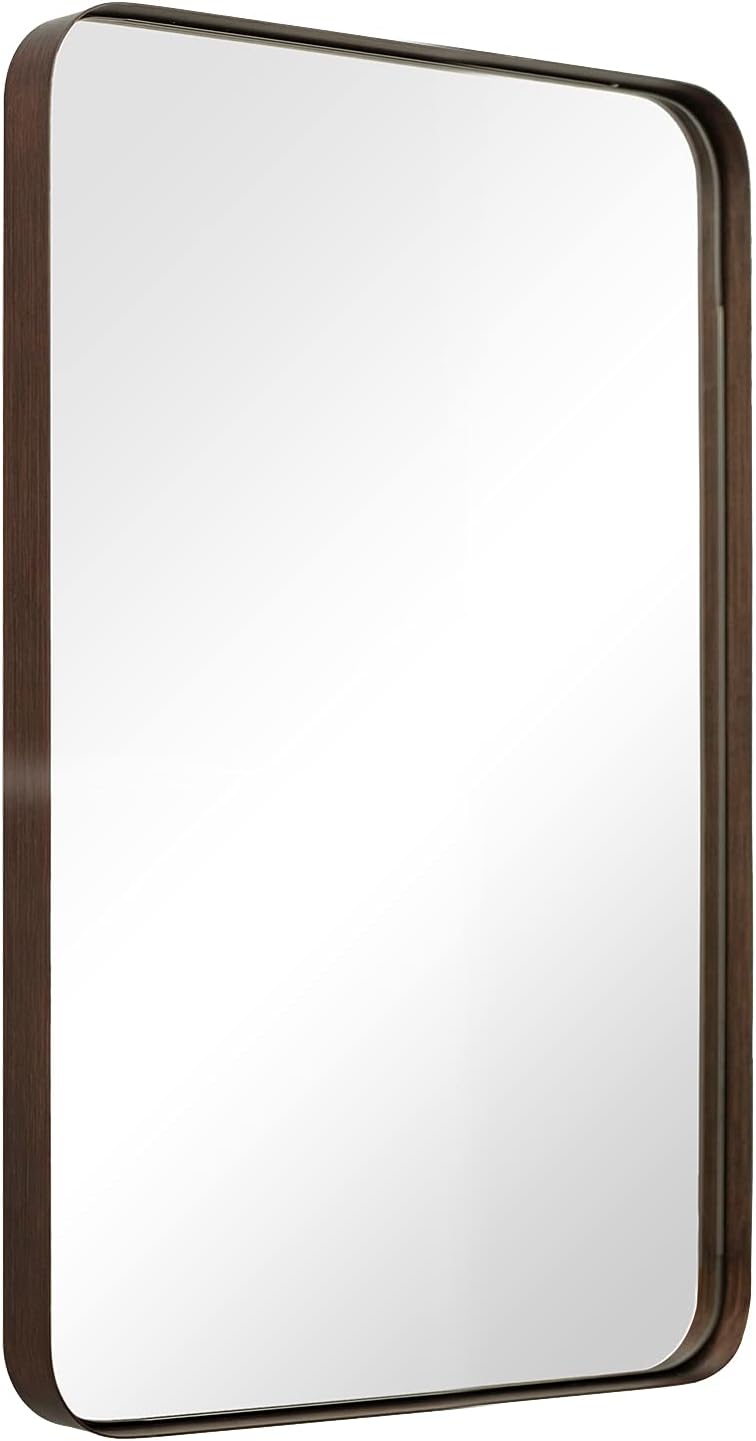 30”x40” Brushed Bronze Stainless Steel Bathroom Mirror R211501