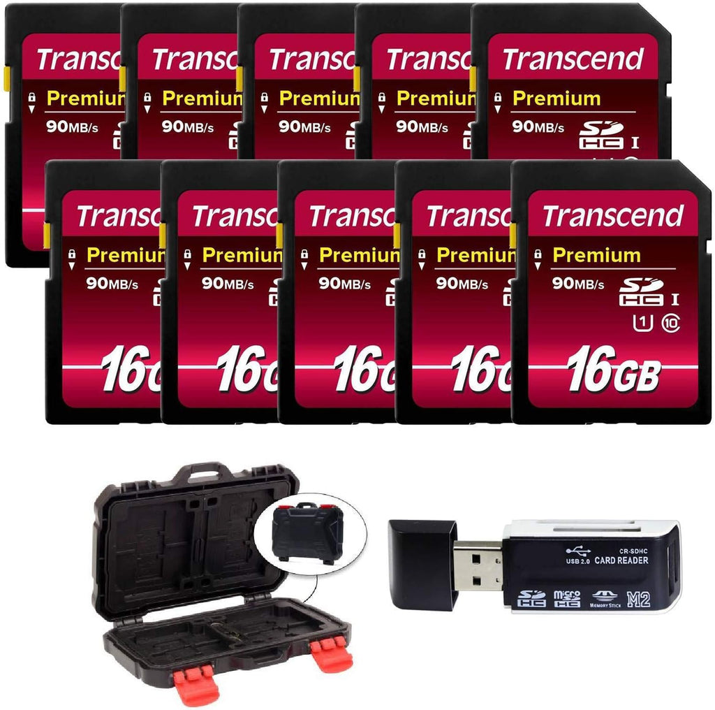 16GB SDHC Class10 UHS-I 400X SD Memory Card 10-Pack M59911