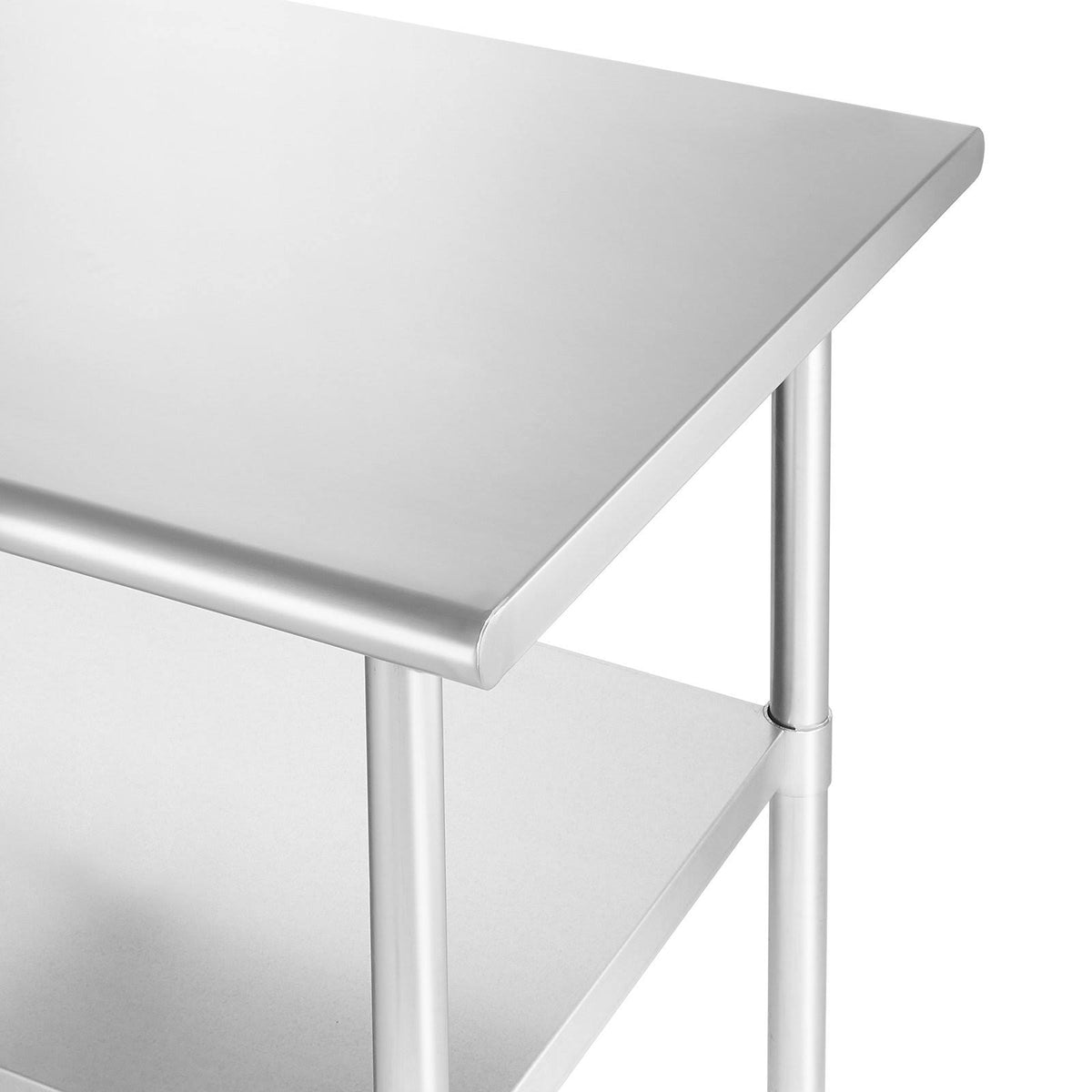 Stainless Steel Commercial Kitchen Prep & Work Table with 4 Casters P797683
