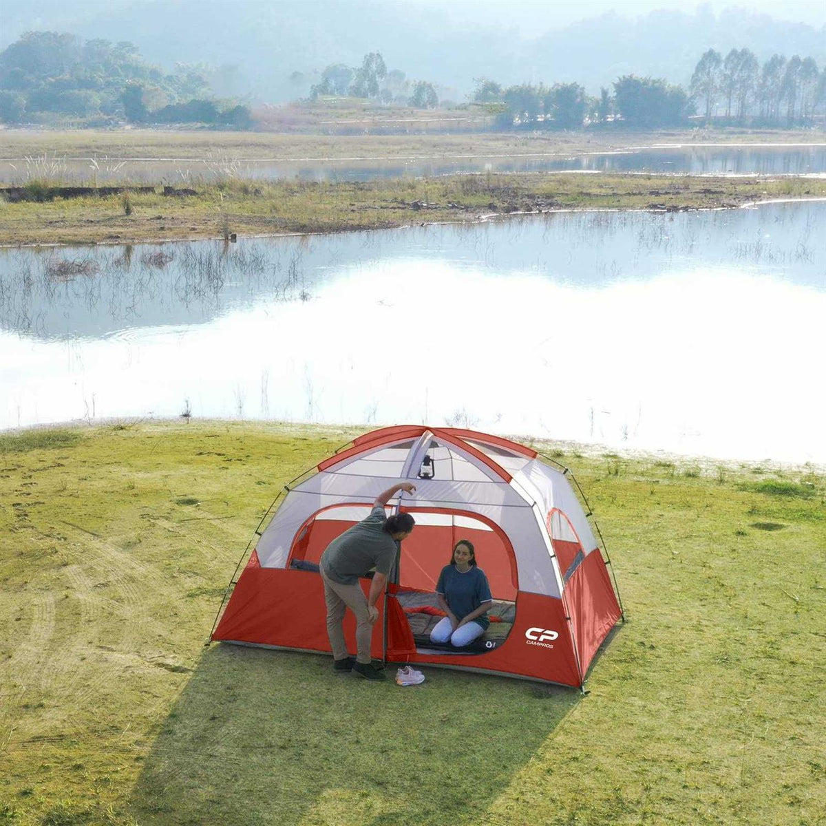 6-Person Waterproof Windproof Family Tent B197185