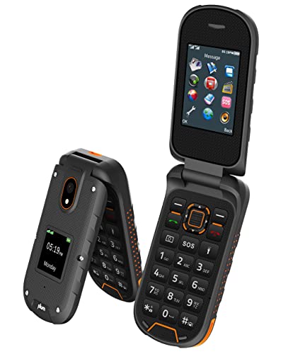 Orange Rugged Flip Phone E430