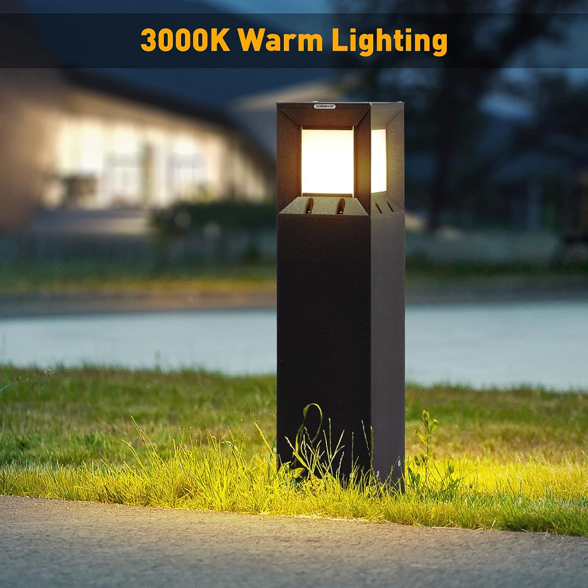 Solar IP54 Waterproof 3000K LED 32 Inches Outdoor Bollard Light B206935