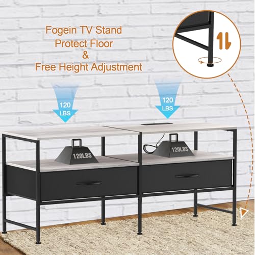 Black 3 Tier TV Stand with Power Outlet Z614637