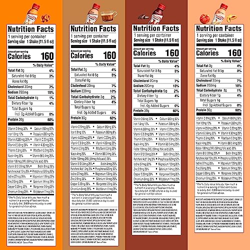 8 Flavor Variety Pack 30g Protein 1g Sugar 11.5 Fl Oz (8 Pack) Protein Shake M89513