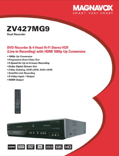 DVD Recorder VCR Combo with HDMI K43797