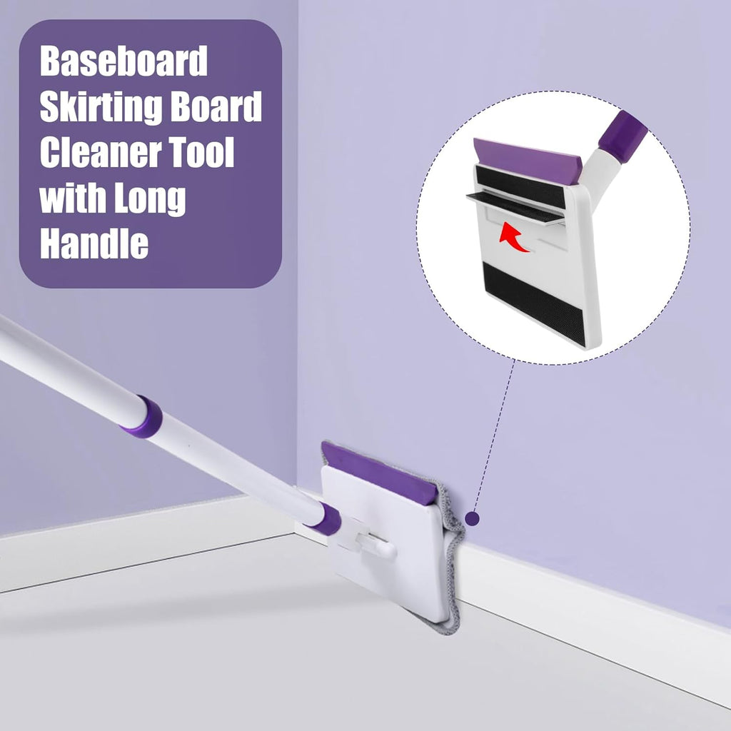60" Extendable Baseboard Cleaner with 5 Reusable Pads G920