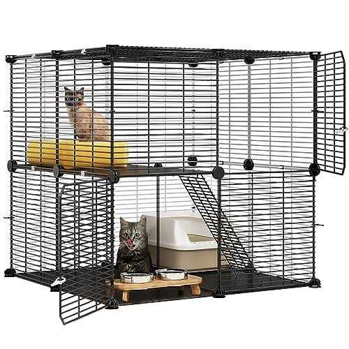 2 Tier Metal Cat Cage U36673