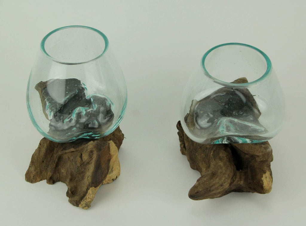 Set of 2 Decorative Bowl Vase Planter R7514