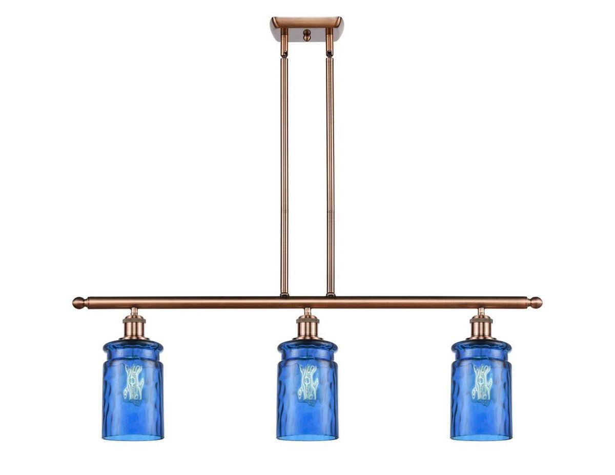 Antique Copper 3 Light Island Light V956