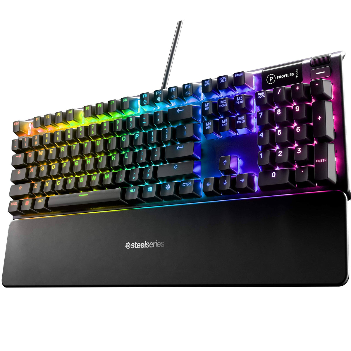 Wired Gaming Hybrid Mechanical Blue Switch Keyboard with RGB Back Lighting - Black V7913