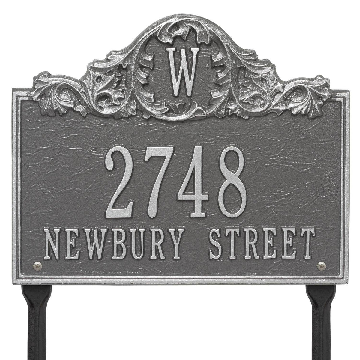 Pewter Silver Monogram Plaque A950894