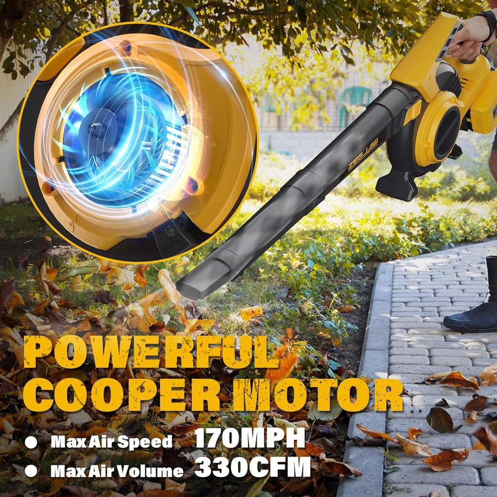 40V 330CFM Cordless Leaf Blower & Vacuum with 2x4.0Ah Battery & Charger V42798
