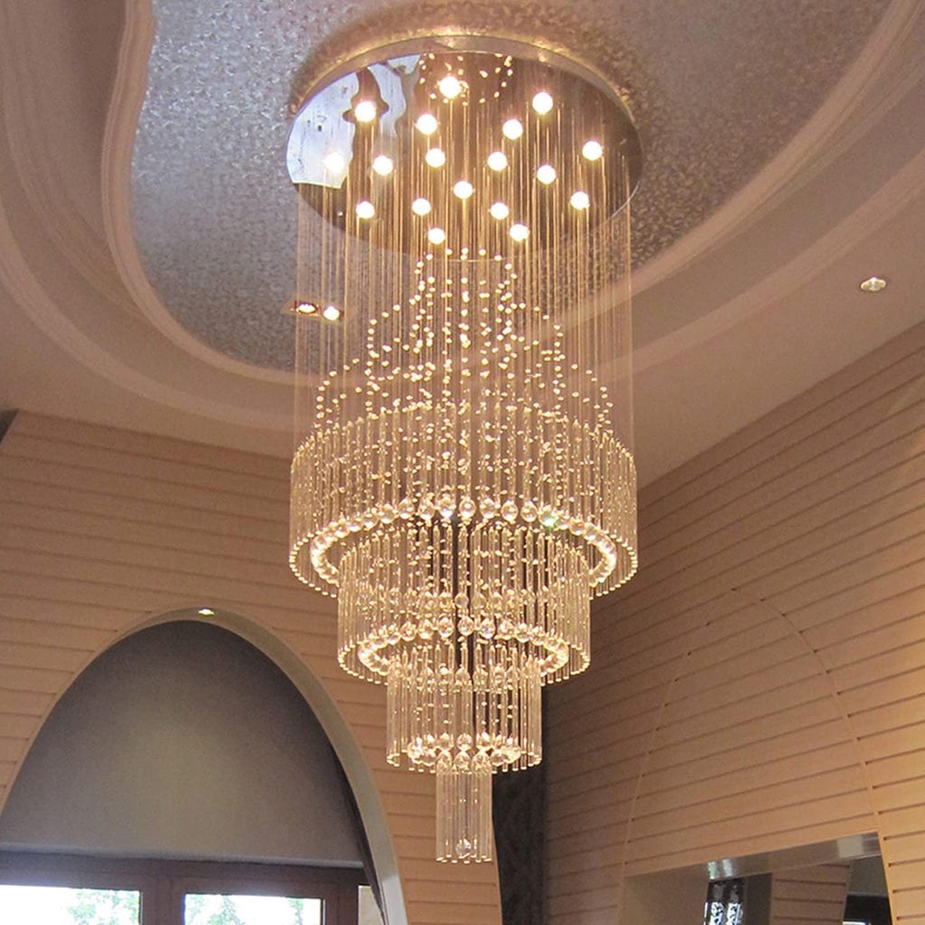 Large Crystal Chandelier Ceiling Light Fixture C1909