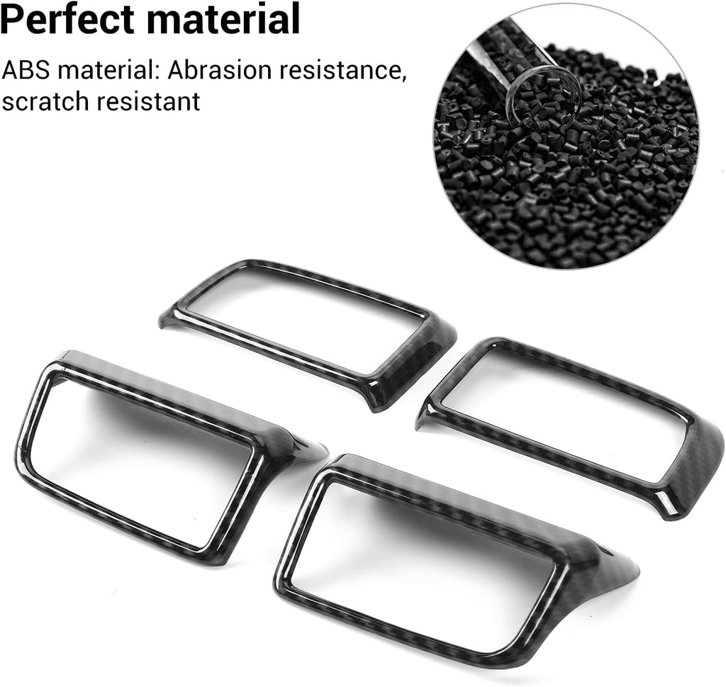 Carbon Fiber Center Console Dashboard Frame Bezel 4PCs M839577