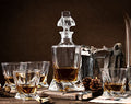 Whiskey Decanter Set with 4 Glasses in Gift Box O982278