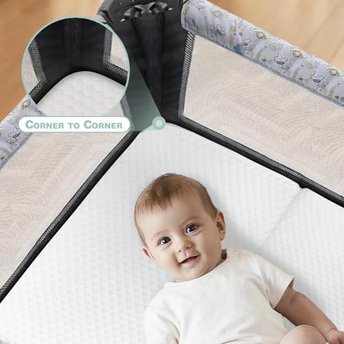 38x26 Trifold Memory Foam Travel Crib Mattress Z418