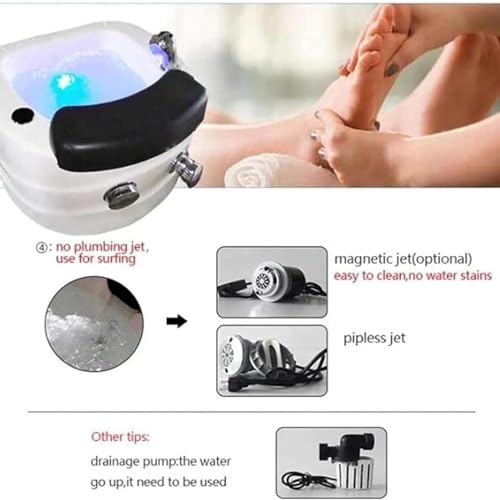 Acrylic Foot Bath with Adjustable Foot Pedal L377401
