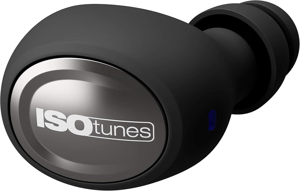 True Wireless Earplug Earbuds 22 dB Noise Reduction Bluetooth Hearing Protector Matte Black Y982