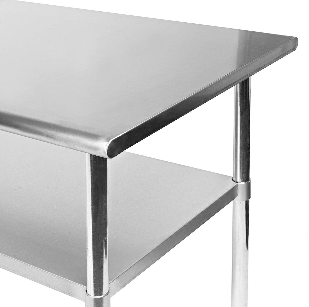 Stainless Steel Commercial Kitchen Prep & Work Table with 4 Casters P797683
