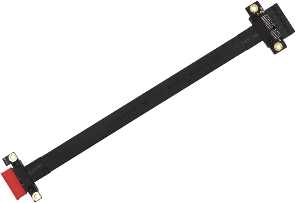 PCI-e 36PIN 1X Extension Cable with Gold-Plated Connector 180 Degree 20cm H342