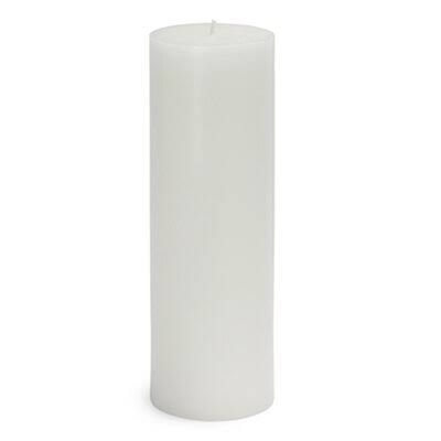 Unscented White Pillar Candle Set of 24 H549