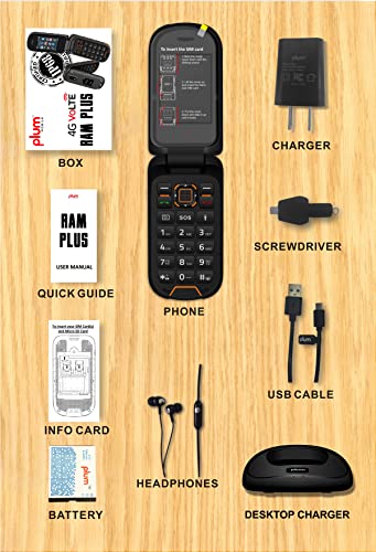 Orange Rugged Flip Phone E430