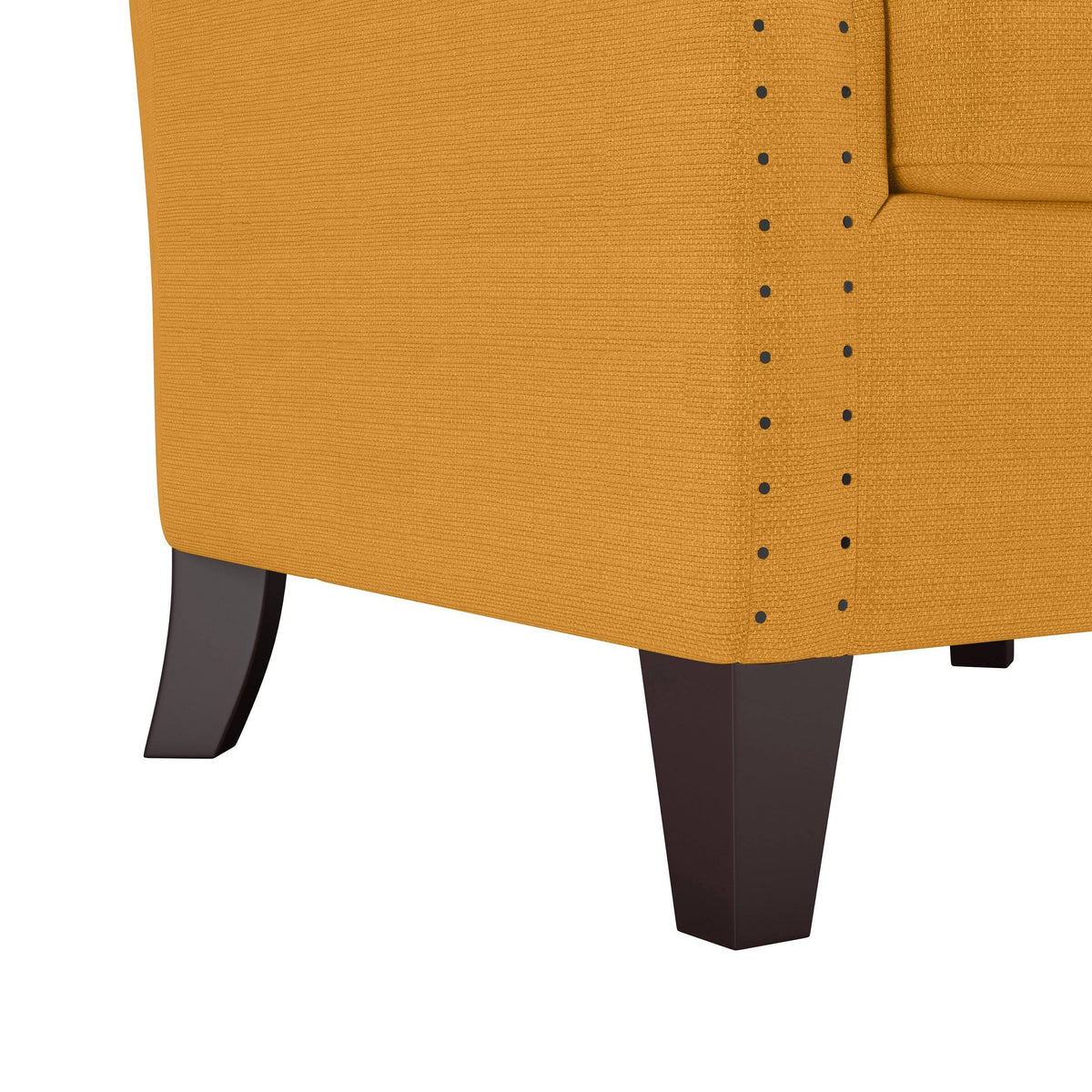 Mustard Yellow Linen Armchair L353