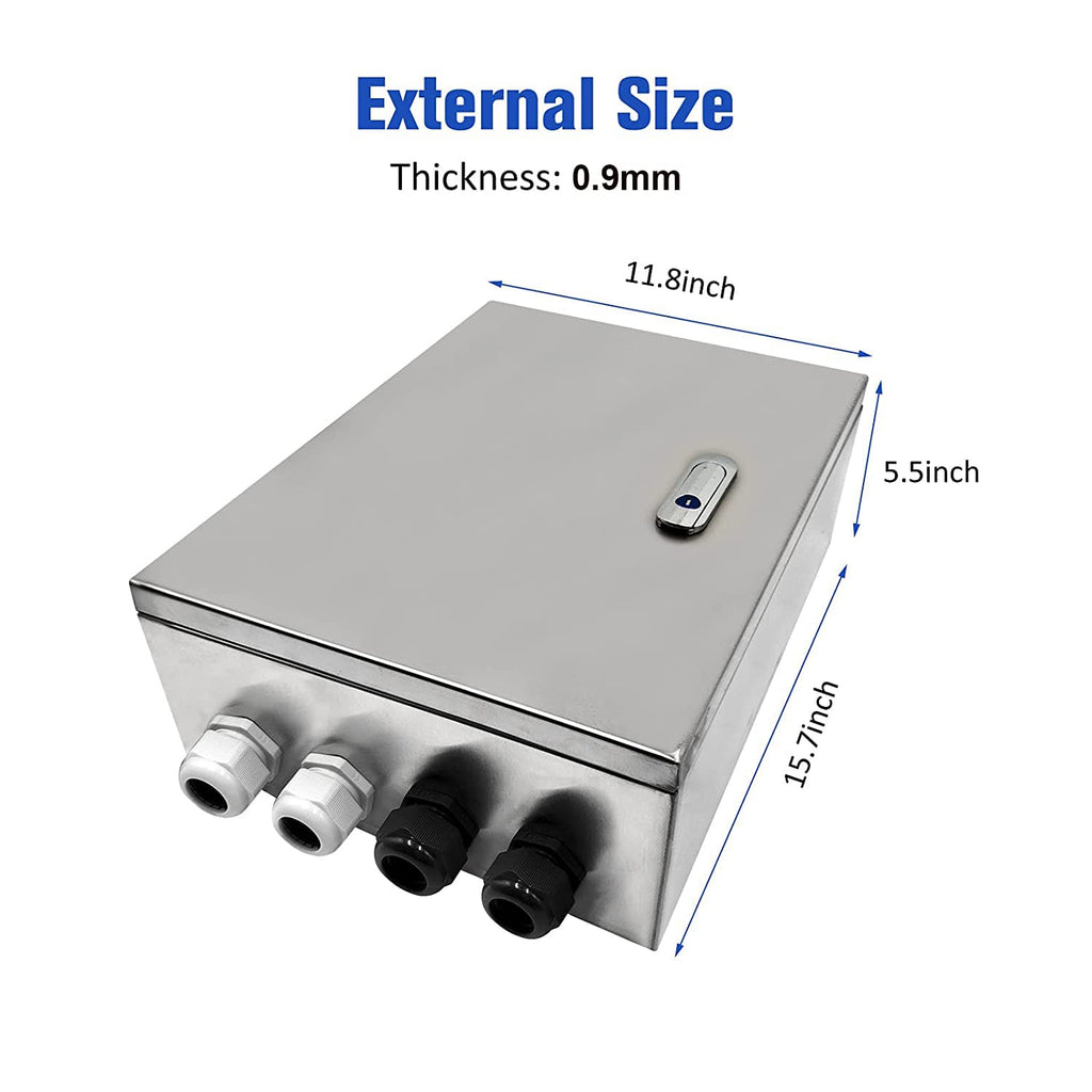304 Stainless Steel IP65 Waterproof Junction Box with Lock Q488353