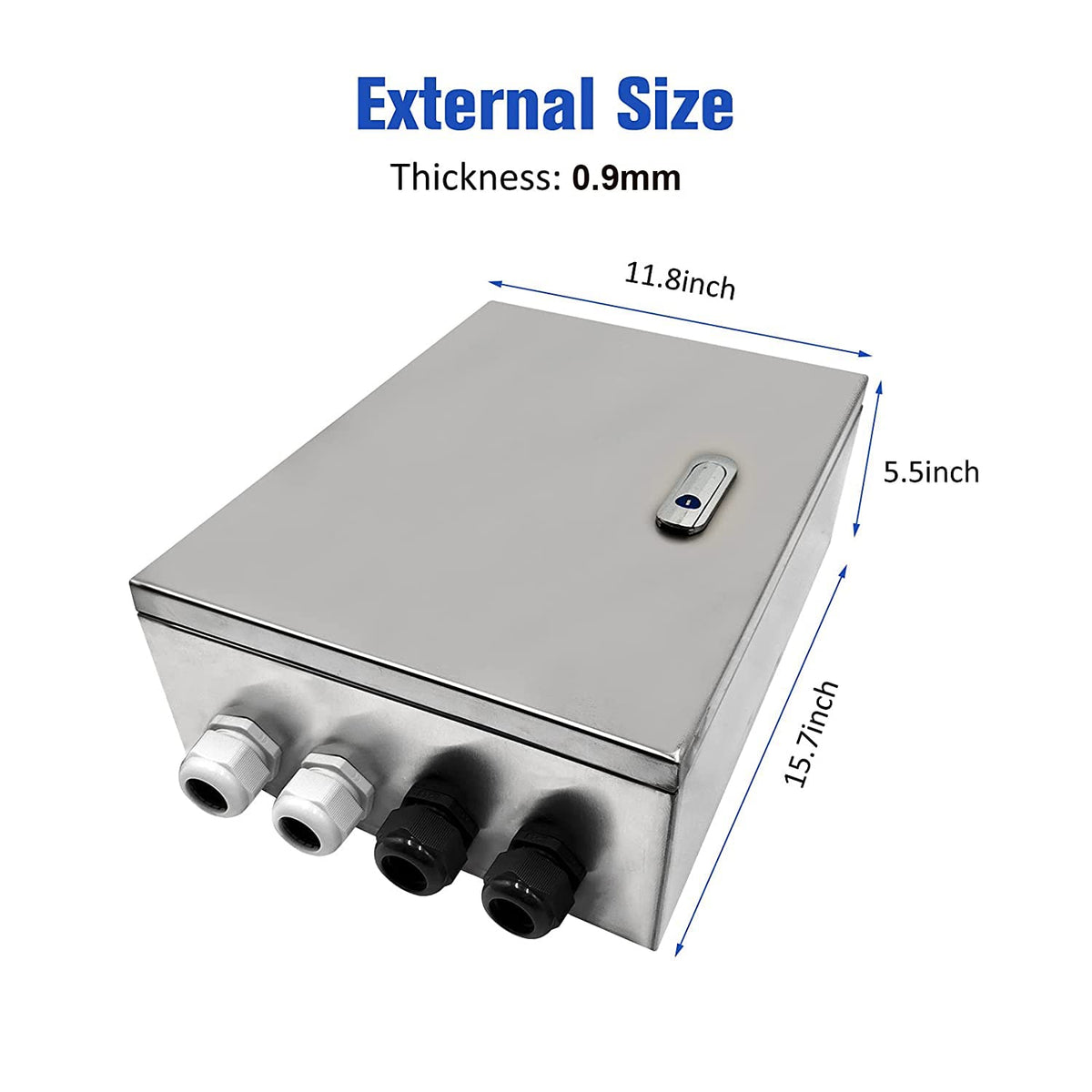 304 Stainless Steel IP65 Waterproof Junction Box with Lock Q488353