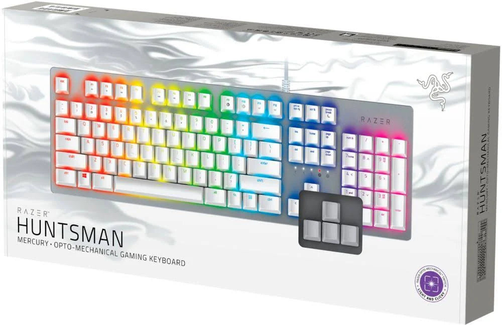 Mercury White Wired Gaming Keyboard with Chroma Backlighting A4899