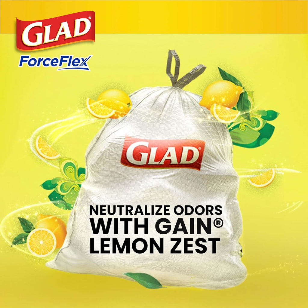 13 Gal Tall Kitchen Drawstring Garbage Bags, 110 Ct C24574