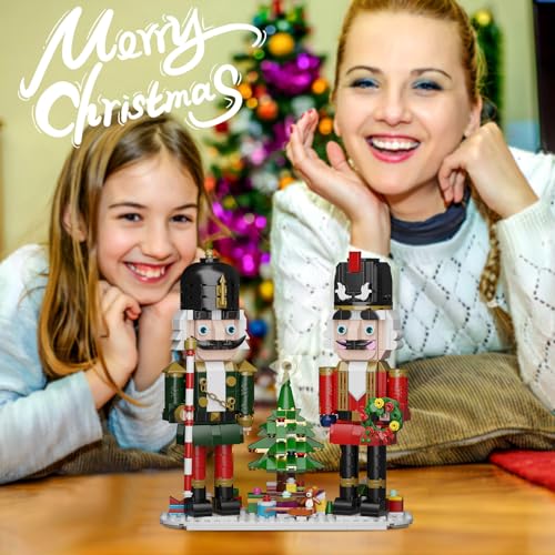 Christmas Nutcracker Building Kit with LED Light, 690 Pieces F418736