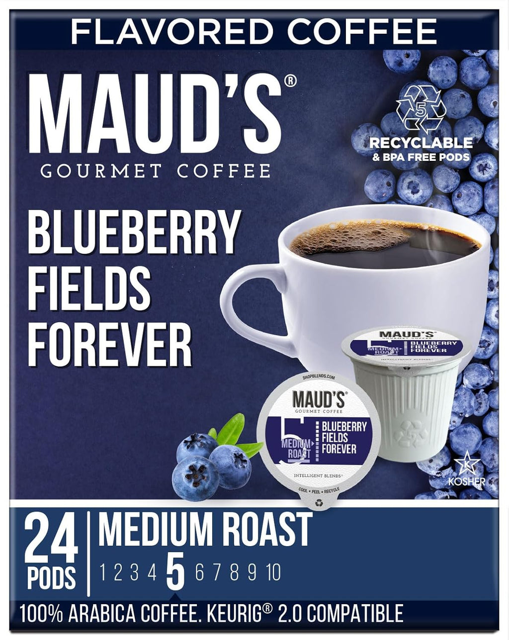24 ct 100% Arabica Medium Roast Coffee Pods T9600