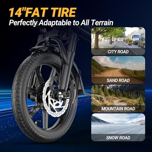 14" Folding Electric Bike with 750W Motor K86854