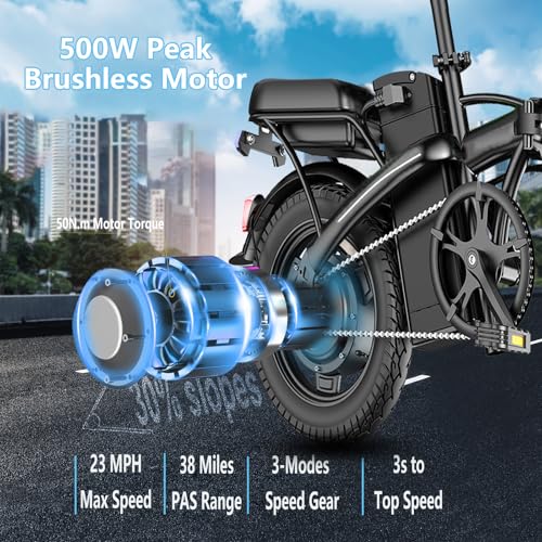 Folding Electric Bike 500W 48V 12AH A9156
