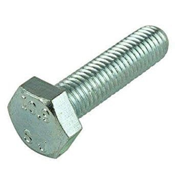 M12 x 200mm Hex Cap Screw Class 8.8 Zinc Plated Steel 10 pcs J678